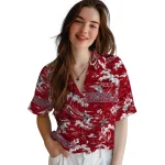 ole-miss-rebels-hawaiian-shirt-personalized-wave-florals-red-best-selling