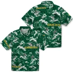 oregon-ducks-hawaiian-shirt-personalized-wave-florals-green-best-selling
