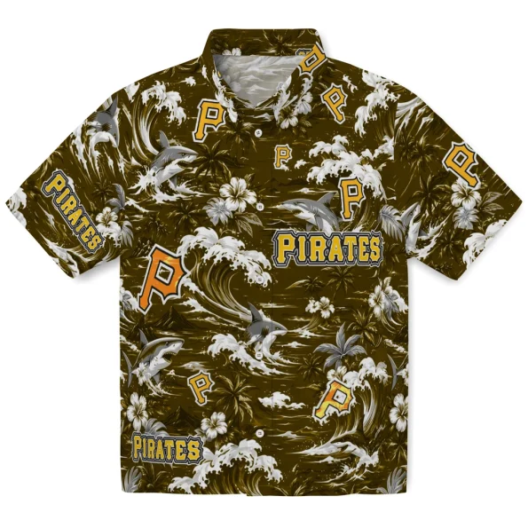 pittsburgh-pirates-hawaiian-shirt-personalized-wave-florals-black-best-selling pittsburgh pirates hawaiian shirt personalized wave florals black best selling