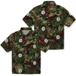 pittsburgh-steelers-hawaiian-shirt-customized-foliage-camo-dark-olive-green-best-selling