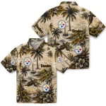 pittsburgh-steelers-hawaiian-shirt-personalized-island-voyage-gold-beige-best-selling