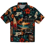 Purdue Boilermakers Hawaiian Shirt - Custom Scenic Collage Black Green 1 purdue-boilermakers-hawaiian-shirt-custom-scenic-collage-black-green-best-selling
