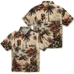 san-francisco-giants-hawaiian-shirt-personalized-island-voyage-orange-beige-best-selling