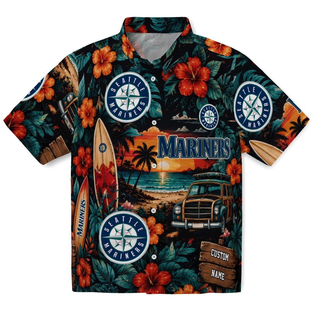 seattle-mariners-hawaiian-shirt-customized-scenic-collage-black-green-best-selling seattle mariners hawaiian shirt customized scenic collage black green best selling