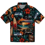seattle-seahawks-hawaiian-shirt-personalized-scenic-collage-black-green-best-selling