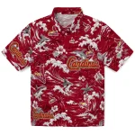 St. Louis Cardinals Hawaiian Shirt - Custom Wave Florals Red 1 st-louis-cardinals-hawaiian-shirt-custom-wave-florals-red-best-selling