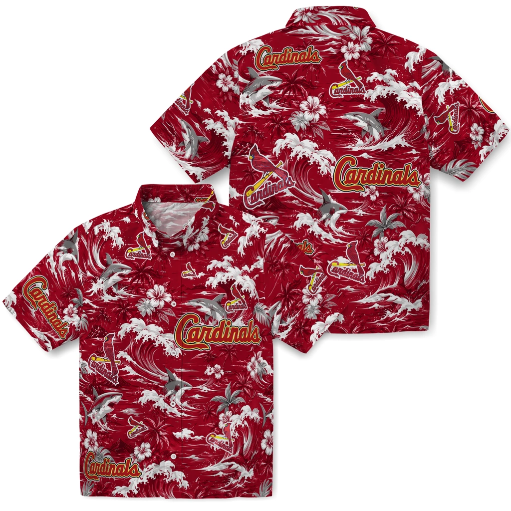 st-louis-cardinals-hawaiian-shirt-custom-wave-florals-red-high-quality