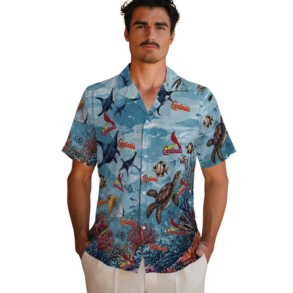 st-louis-cardinals-hawaiian-shirt-personalized-coral-reef-aqua-fashion-forward