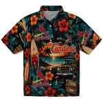 St. Louis Cardinals Hawaiian Shirt - Personalized Scenic Collage Black Green 1 st-louis-cardinals-hawaiian-shirt-personalized-scenic-collage-black-green-best-selling