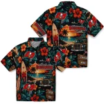 tampa-bay-buccaneers-hawaiian-shirt-custom-scenic-collage-black-green-best-selling