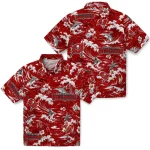 tampa-bay-buccaneers-hawaiian-shirt-customized-wave-florals-red-best-selling
