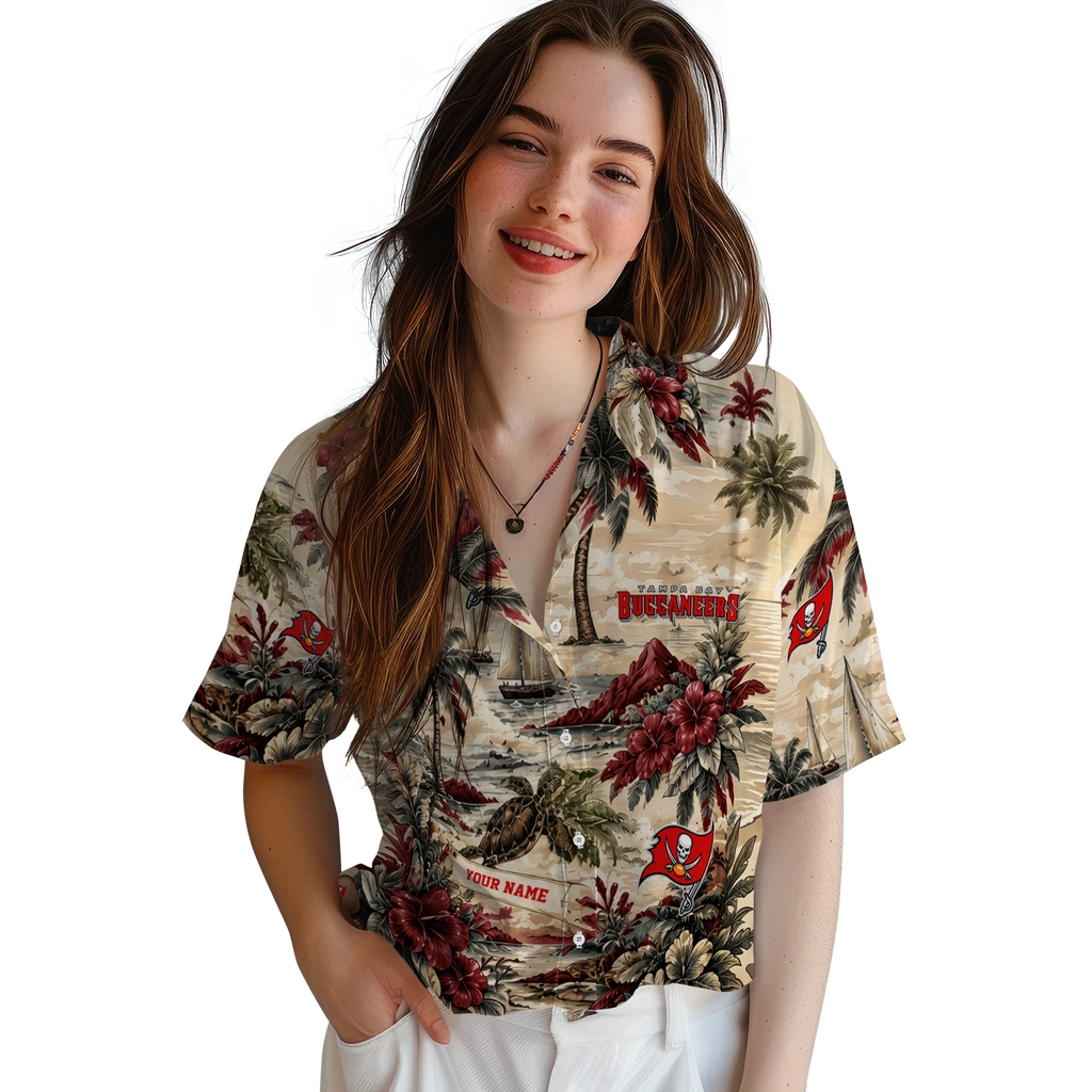 tampa-bay-buccaneers-hawaiian-shirt-personalized-island-voyage-red-beige-latest-model