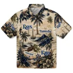 Tampa Bay Rays Hawaiian Shirt - Personalized Island Voyage Navy Beige 1 tampa-bay-rays-hawaiian-shirt-personalized-island-voyage-navy-beige-best-selling