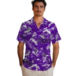 tcu-horned-frogs-hawaiian-shirt-personalized-wave-florals-purple-best-selling