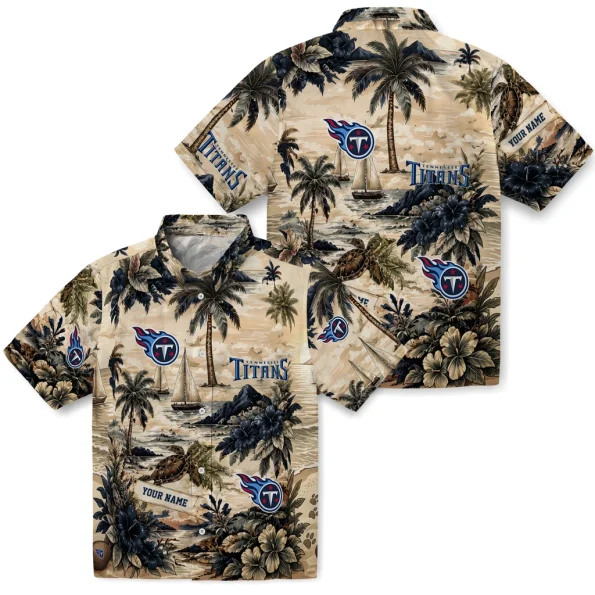 tennessee-titans-hawaiian-shirt-custom-island-voyage-navy-beige-high-quality