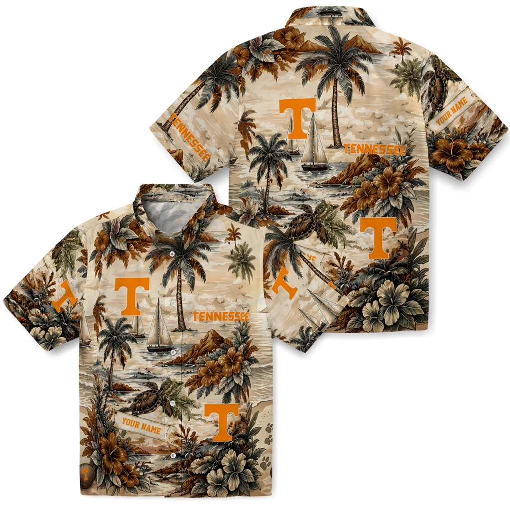 tennessee-volunteers-hawaiian-shirt-customized-island-voyage-orange-beige-high-quality