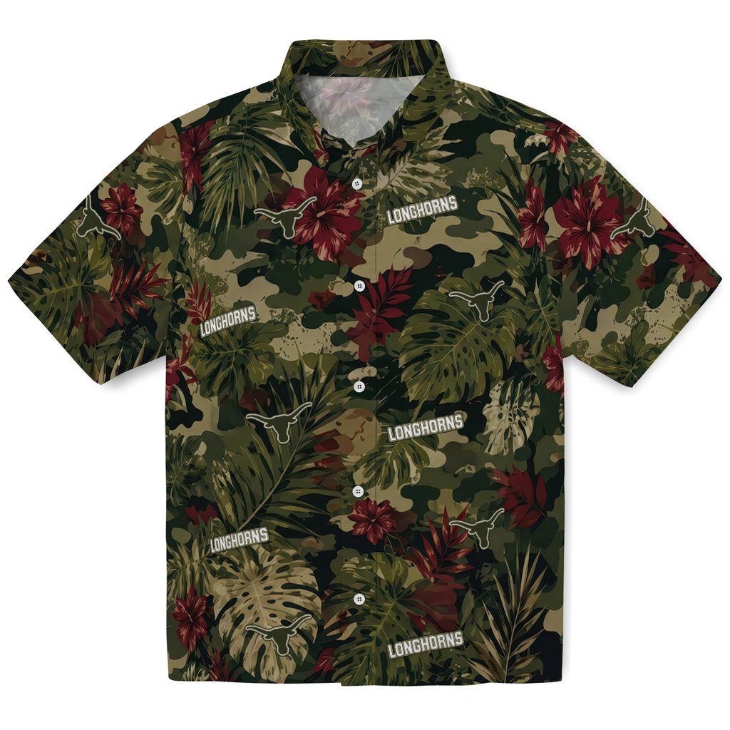 texas-longhorns-hawaiian-shirt-custom-foliage-camo-dark-olive-green-best-selling texas longhorns hawaiian shirt custom foliage camo dark olive green best selling