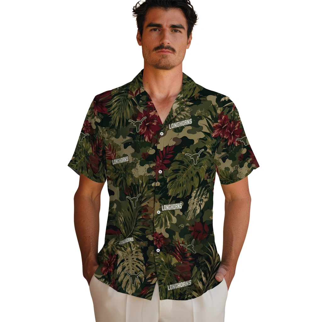 texas-longhorns-hawaiian-shirt-custom-foliage-camo-dark-olive-green-fashion-forward