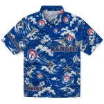 Texas Rangers Hawaiian Shirt - Personalized Wave Florals Blue 1 texas-rangers-hawaiian-shirt-personalized-wave-florals-blue-best-selling