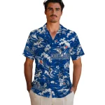 toronto-blue-jays-hawaiian-shirt-custom-wave-florals-blue-best-selling