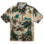 Tulane Green Wave Hawaiian Shirt - Custom Island Voyage Green Beige 1 tulane-green-wave-hawaiian-shirt-custom-island-voyage-green-beige-best-selling