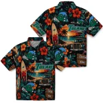 tulane-green-wave-hawaiian-shirt-customized-scenic-collage-black-green-best-selling