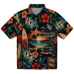 UCF Knights Hawaiian Shirt - Custom Scenic Collage Black Green 1 ucf-knights-hawaiian-shirt-custom-scenic-collage-black-green-best-selling