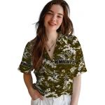 ucf-knights-hawaiian-shirt-customized-wave-florals-gold-best-selling