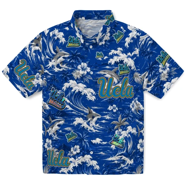 ucla-bruins-hawaiian-shirt-personalized-wave-florals-blue-best-selling ucla bruins hawaiian shirt personalized wave florals blue best selling