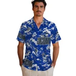 uconn-huskies-hawaiian-shirt-customized-wave-florals-blue-best-selling