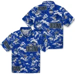 uconn-huskies-hawaiian-shirt-customized-wave-florals-blue-best-selling