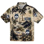 uconn-huskies-hawaiian-shirt-personalized-island-voyage-blue-beige-best-selling