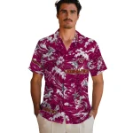 virginia-tech-hokies-hawaiian-shirt-personalized-wave-florals-maroon-best-selling
