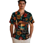 washington-commanders-hawaiian-shirt-personalized-scenic-collage-black-green-best-selling
