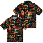 washington-commanders-hawaiian-shirt-personalized-scenic-collage-black-green-best-selling