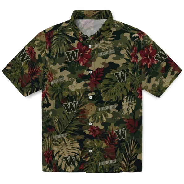 washington-huskies-hawaiian-shirt-custom-foliage-camo-dark-olive-green-best-selling washington huskies hawaiian shirt custom foliage camo dark olive green best selling