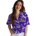 washington-huskies-hawaiian-shirt-custom-wave-florals-purple-best-selling