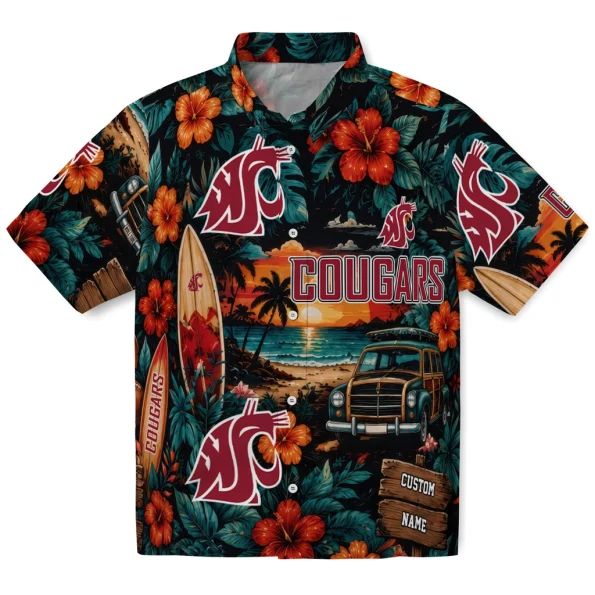 washington-state-cougars-hawaiian-shirt-custom-scenic-collage-black-green-best-selling washington state cougars hawaiian shirt custom scenic collage black green best selling