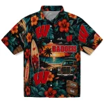 wisconsin-badgers-hawaiian-shirt-customized-scenic-collage-black-green-best-selling