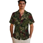 wisconsin-badgers-hawaiian-shirt-personalized-foliage-camo-dark-olive-green-best-selling