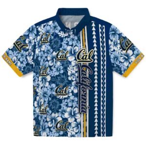 Custom California Golden Bears Hibiscus Arrows Blue White Clog