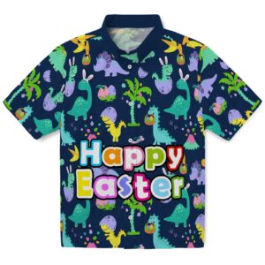Customizable Easter Dinosaur Hawaiian Shirt