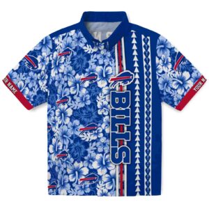 Customized Buffalo Bills Hibiscus Arrows Blue White Clog