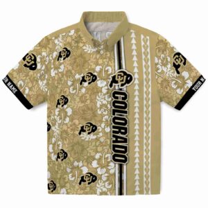 Customized Colorado Buffaloes Hibiscus Arrows Gold White Clog