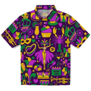 Mardi Gras Party Hawaiian Shirt