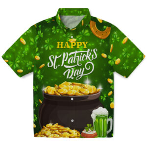 Shamrocks Coins Hawaiian Shirt